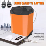 Portable Outdoor Electric Pump Rechargeable Large Capacity Hiking Traveg Camping Shower Digital Display Tool