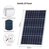 300W Solar Panel Kit Complete 12V Polycrystale USB Power Portable Outdoor Rechargeable Solars Cell Sola r Generator for Home