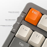 K8 2.4G Wireless Bluetooth-compatible Wired Three-mode nical RGB Backlight 100 Keys Hot Swappable Gaming Keyboard