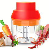 8.45oz/250ml Electric Mini Garlic Chopper, Food Processor, Portable Cordless Garlic Mincer Masher