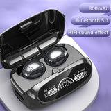 Wireless Bluetooth Earphones Digital Display Screen Touch Noise Reduction Low Latency Bluetooth Earphone Intelligence