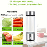 1pc Hydrogen Rich Water Cup,Portable Hydrogen Rich Water Cup - Super High Concentration, Weak Alkaline, Hydrogen Rich