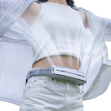 Ice Belt USB Portable Hanging Rechargeable Waist Mounted Fan 3 Speeds for Camping Hiking Outdoor Working