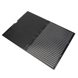 Braille Slate 27 Lines 30 Cells Braille Stylus Slate Waterproof Black for Blind for Drawing