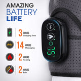 Electric Heating Belt Vibration Shoulder Massage Pad Support Brace Arthritis Joint Pain Relief Health Care