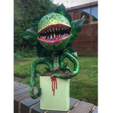 2X Piranha Flower Replica Movie Prop Yard Resin Ornaments Little Shop Of Horrors Halloween Decoration