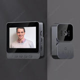 4.3inch IPS Screen Intercom Wireless Door Bell 2-ways 2.4G 1080P WiFi Doorbell Video Night IR Vision for Villa Home