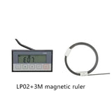Integrated Digital Display Magnetic Grid LP02 High-Precision Instrument Woodworking Aluminum Straight-Angle Cutting