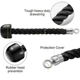 1pc Pull Down Rope, Single Grip Tricep And Bicep Exercise Attachment For Cable Machines