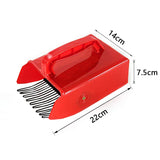 Portable Berry Pickers Metal Comb Rakes Picking Fruit Collecting Scoop Handle Blueberry Collection Harvester Picking Garden Tool