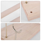 Wooden Ring Holder T-Bar Bracelets Anklets Display Stand Packaging Jewelry Tool 1
