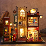 1pc Dollhouse Miniature With Furniture Kit, Handmade DIY House Model For Gift Of Teens And Adult