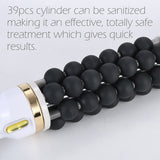Golden Electric Portable Body Massager for Lymphatic Drainage, Fat Removal and Muscle Relief.