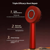 3 Modes Electric Vibration Comb Red Light Therapy Hair Growth Massage Scalp Brush Oil Liquid Applicator Head Massager