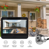 2.4G WiFi Video Doorbell for Apartment - 4.3-inch Display, Tuya APP, 1080P, 120 Degree Visible, Night Vision Peephole
