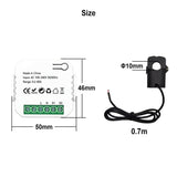 Tuya WiFi Energy Meter 80A Current Transformer Clamp KWh Power Electricity Device Compatible Alexa Google Home for Voice Control