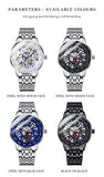 GUANQIN Mechanical Hollow out Dial Men's watches Stainless steel Waterproof Luxury watch for men Sapphire Automatic Man watch
