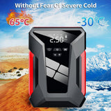 Tire Inflator Portable Compressor - Cordless Electric Pump, 10000mAh 1000A Jump Starter and Air Compressor with LED Light