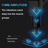 Custom Moq Color 30 Speed Fascia Massager Body Therapy Muscle Vibration 8 Attachment Message Gun