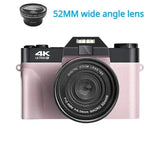 4K Digital For Photography and Video Auto focus Anti-Shake 48MP Compact Vlogging Camera 3' '180°Flip Screen with Flash