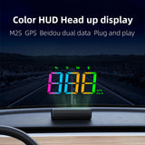 M2S Head Up Display Automotive GPS Digital Speed Tester HD Car Windshield Projector HUD Speedometers for All Vehicles