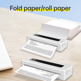 A4 Thermal Paper Printing for Travel - Mobile Photo Wireless BT Printer, Supports 210/112mm(4''), 80mm(3''), 57mm (2'')