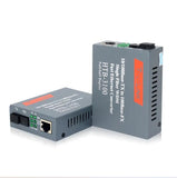 1 Pair HTB-3100AB 20KM AB 10/100Mbps Optical Media Converter Mode Single Fiber SC Port A 1310nm-TX, B 1550nm-TX
