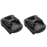 2X Bps18m Battery Adapter For Black & Decker 20V Lithium Porter Cable 20V Lithium Battery For Makita Bl1830 18V Battery