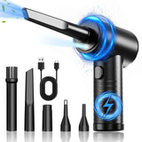 Mini Air With Extra Nozzle 130000RPM Turbo Jet Fan Wind Speed 52m/s Electric Blower Multifunctional Blowing Dust Dryer