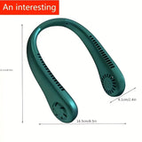 1pc USB Portable Neck Fans - Bladeless, Wearable, and Battery Powered Personal Fan for Comfortable and Convenient Cooling