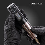 Ambition Soldier Wireless Tattoo Pen Machine Battery with Portable Power coreless Motor Digital LED Display For Body Art