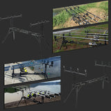 Adjustable Retractable Carp Rod Holder Foldable Fishing Pole Pod Stand with Carry Case