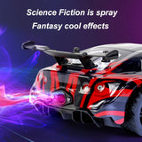 2.4G Wireless High-speed Drift Remote Control Race Sound and Light Spray Simulation Car Toy Christmas Gift