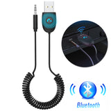 3.5mm Aux Bluetooth Adapter Dongle Cable For Car Bluetooth 5.0 Receiver Auto Handfree Car Kit Audio Music Player with Mic