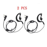 2 Pcs K Type Earpiece Headset with PTT MIC Walkie Talkie Headphone Earphone for Kenwood BAOFENG Radio High Quality Hot Sale