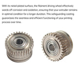 All Metal EXtruder Nano-coated High Hardness Filament Drive Gear Compatible with Creality K1/K1MAX/K1C 3d Printers