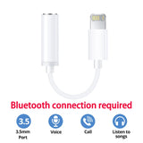 Auxiliary audio splitter lighting to 3.5mm jack cable IOS headphone adapter for iPhone 13 12 11 X 8 7
