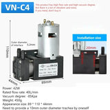 DC 12V 24V 42W 40L/min Miniature Vacuum Small Negative Suction Dual Purpose Diaphragm Pressure Pump