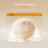 BEBEBAO Wearable Electric Breast Milk Pump - Hands Free, with LED Display, 3 Modes, 10 Levels of Suction, 240mL Capacity