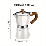 1pc Classic Stovetop Espresso Maker For Great Flavored Strong Espresso, Classic Italian Style Espresso Moka Pot