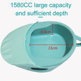 Portable Household Bed Toilet with Cover for Bedridden Patients Pregnant Woman Elderly Paralyzed Disabled Care Bedpan