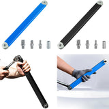 Combination Torque with 1/2in 1/4in and 3/8in Drive Adapters Impact Socket Ratchet Wrench Auto Repair Home Tool Set