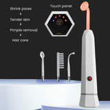 4 Tubes Facial Rechargeable Portable Tightening High Frequency White Handheld Skin Wand hine