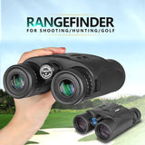 Outdoor Hunting Rangefinder 10X42 Binoculars Angle/ Height / Flag /Multiple Measurement Mode 1000M 1500M Laser Distance Finder