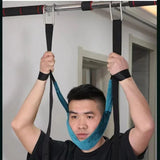 Blue Hanging Neck Stretching Spondylosis Treat Device Cervical Spine Orthosis Traction Belt