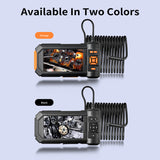 Premium HD 1080P Endoscope with 5'' LCD Screen - 8 Adjustable LEDs, Bracket & Dual-Lens Inspection Camera
