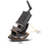 Felix 4 Inch Inclinable Angle Solid Flat 360-Degree Rotary Taper Vise Precision High Quality Fat Tongs