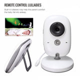 3.2” Display Video Baby Monitor - With Camera and Remote, Wide View, Two Way Audio Talk, Infrared Night Vision, 8 Lullabies