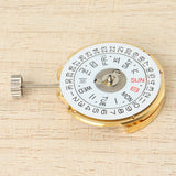 Automatic Watch Gold /White Date Day Wheel Wristwatch Replacement for Seiko NH36 Movement