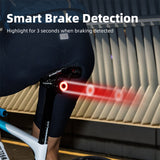 XOSS XR Pro Tail Automatic Brake Sensing Team Sync Bicycle Rear Light 4 Mode Rechargeable Waterproof Cycg LED Taillight